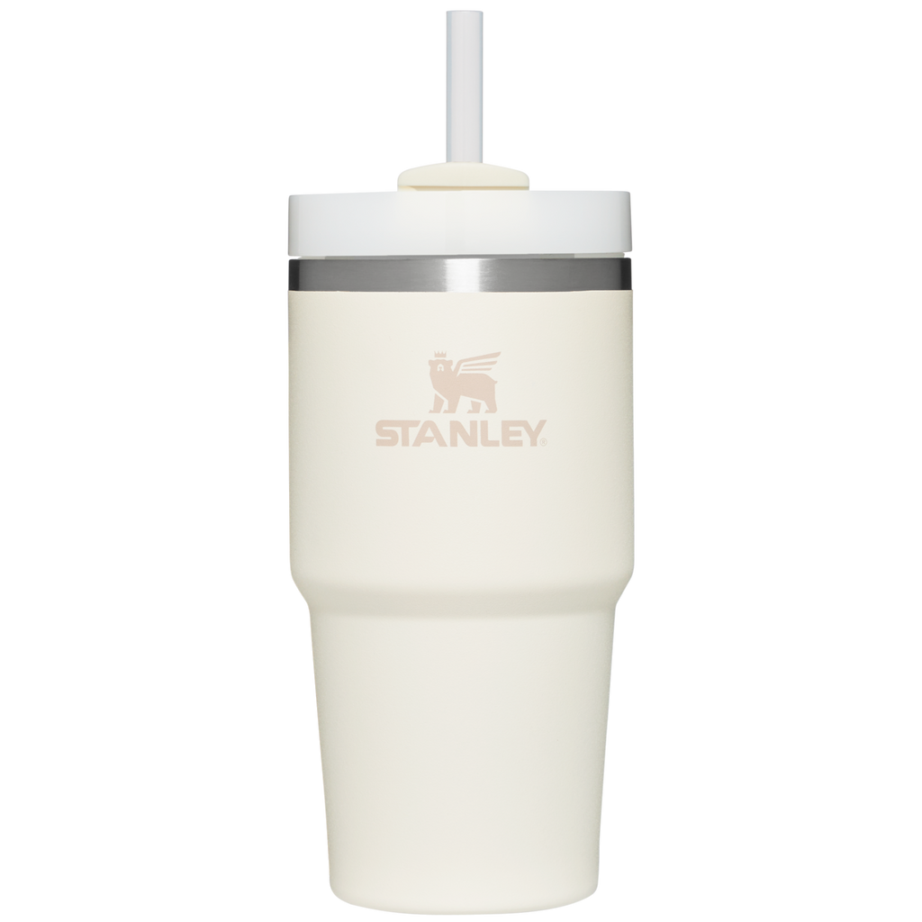 Splash-Resistant FlowState The Quencher H2.0 Flowstate Tumbler D030T - Premium Stainless Steel Straw Cup for All-Day Hydration - Cream