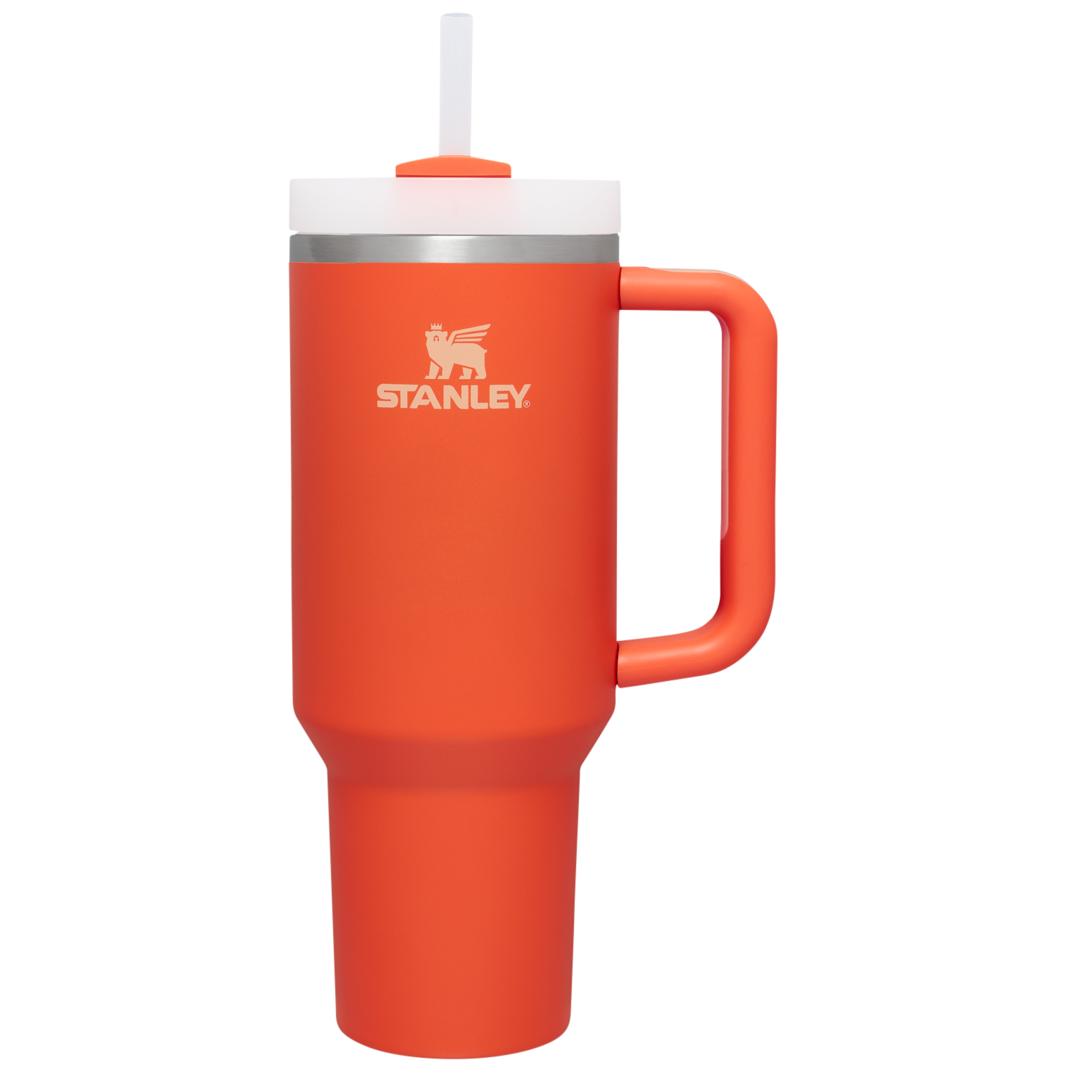Splash-Resistant FlowState The Quencher H2.0 Flowstate Tumbler  | Stanley Create D332L - Double-Wall Vacuum Insulated Travel Tumbler with Straw Detail