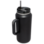 Splash-Resistant FlowState The Quencher H2.0 Flowstate Tumbler D365U - Double-Wall Vacuum Insulated Travel Tumbler with Straw Detail