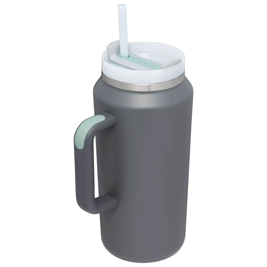 Splash-Resistant FlowState The Quencher H2.0 Flowstate Tumbler D365U - Double-Wall Vacuum Insulated Travel Tumbler with Straw Detail