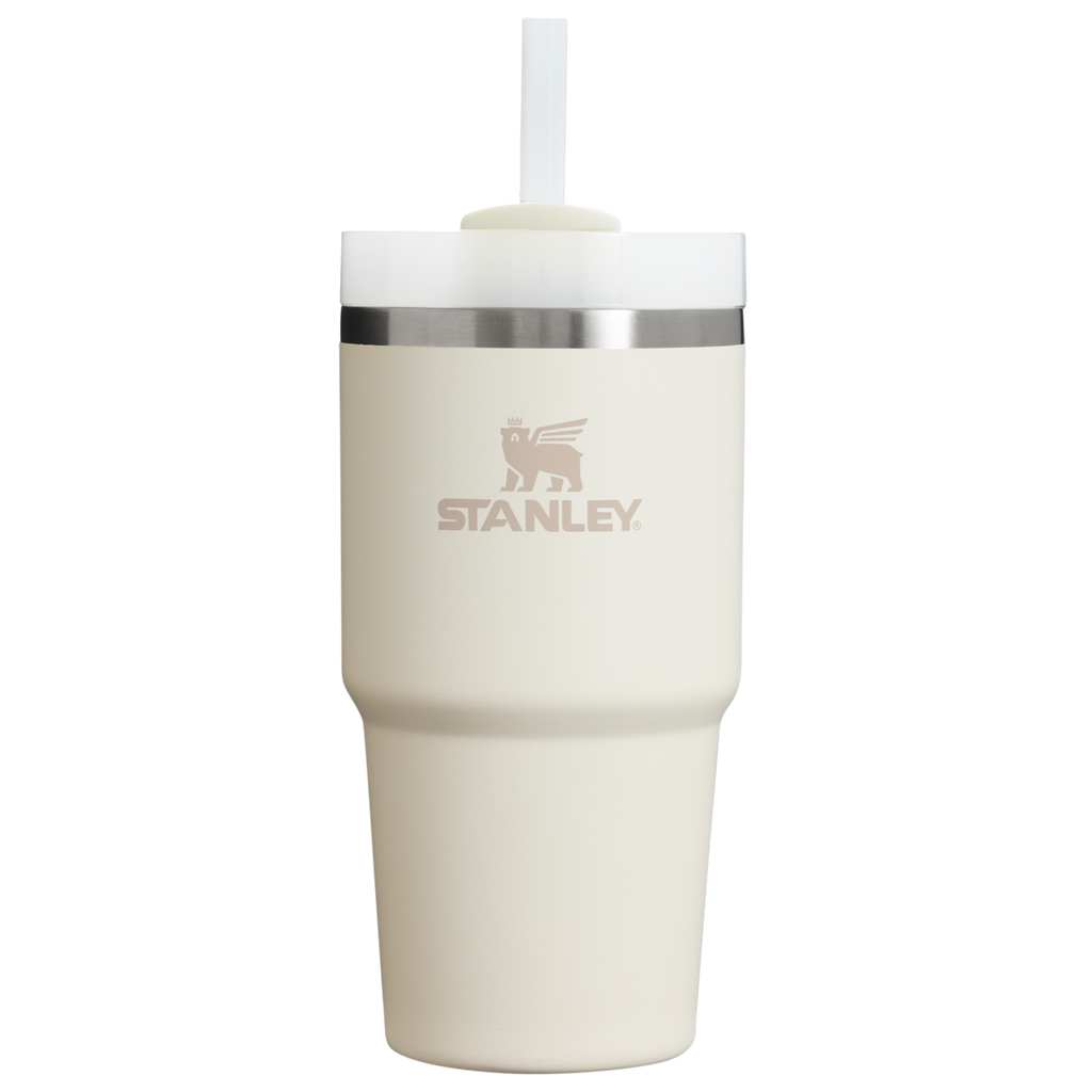 Splash-Resistant FlowState The Quencher H2.0 Flowstate Tumbler D030T - Premium Stainless Steel Straw Cup for All-Day Hydration - Cream 2.0