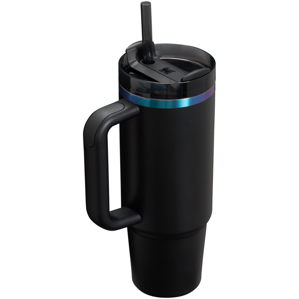 Large Capacity The Black Chroma Quencher H2.0 Flowstate Tumbler D107W - Double-Wall Vacuum Insulated Travel Tumbler with Straw Detail