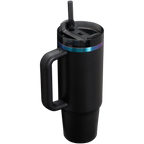 Large Capacity The Black Chroma Quencher H2.0 Flowstate Tumbler D107W - Double-Wall Vacuum Insulated Travel Tumbler with Straw Detail