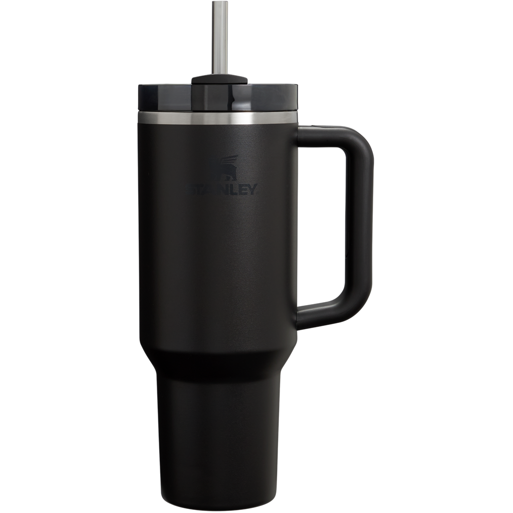 Insulated Travel The Quencher H2.0 Flowstate Tumbler D050X - Premium Stainless Steel Straw Cup for All-Day Hydration - Black 2.0