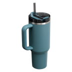 Splash-Resistant FlowState The Quencher H2.0 Flowstate Tumbler  | Stanley Create D332L - Double-Wall Vacuum Insulated Travel Tumbler with Straw Detail