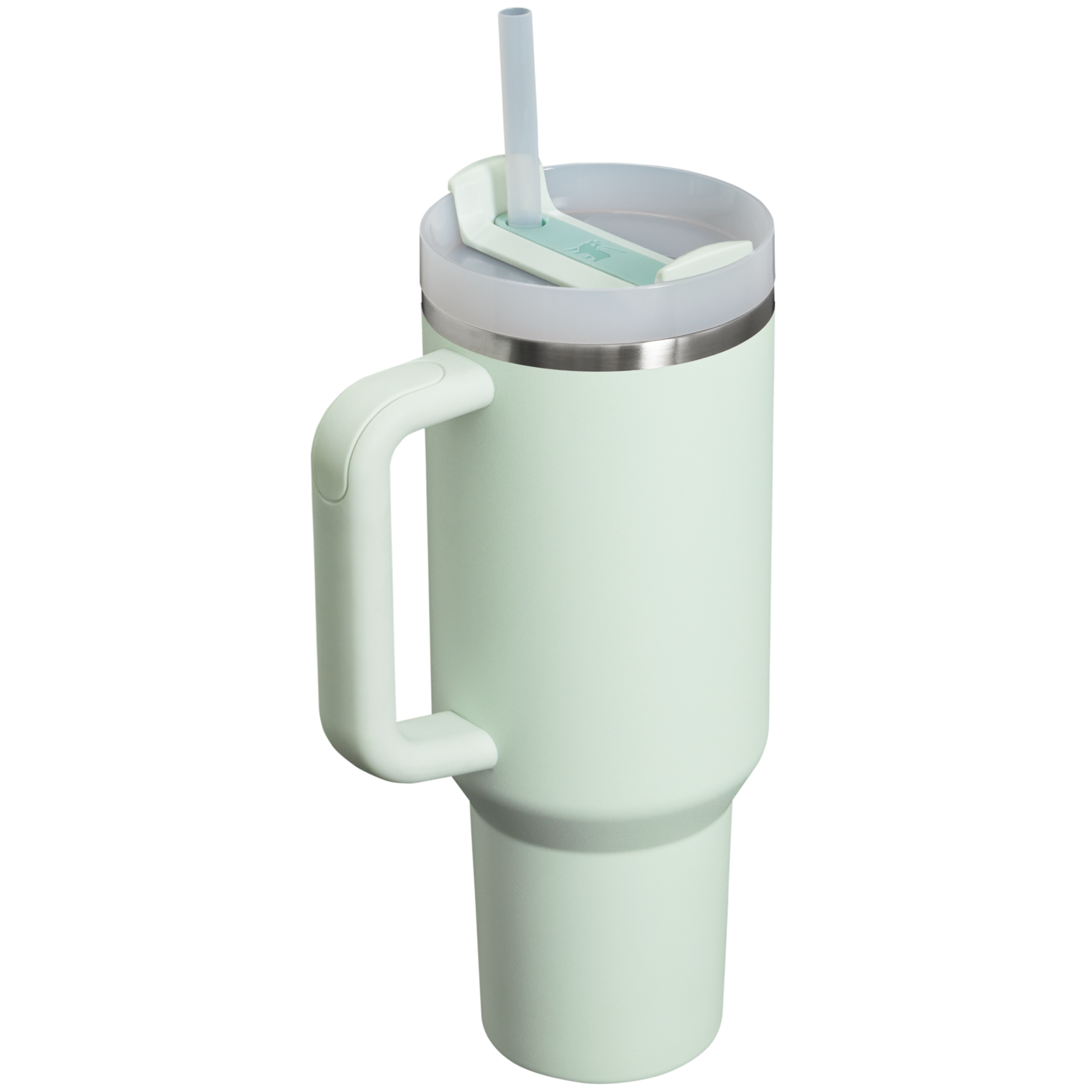 Splash-Resistant FlowState The Quencher H2.0 Flowstate Tumbler  | Stanley Create D332L - Double-Wall Vacuum Insulated Travel Tumbler with Straw Detail