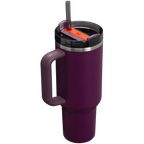Splash-Resistant FlowState The Quencher H2.0 Flowstate Tumbler  | Stanley Create D332L - Double-Wall Vacuum Insulated Travel Tumbler with Straw Detail