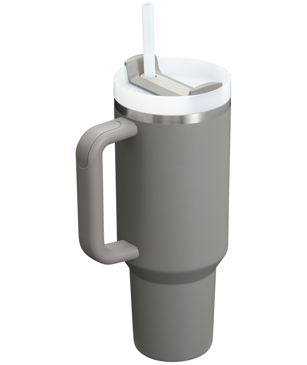Splash-Resistant FlowState The Quencher H2.0 Flowstate Tumbler  | Stanley Create D332L - Double-Wall Vacuum Insulated Travel Tumbler with Straw Detail
