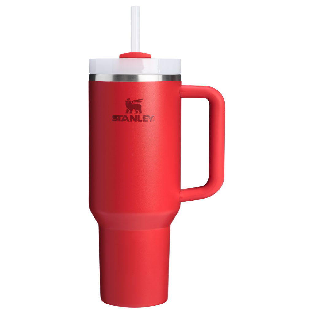 Insulated Travel The Quencher H2.0 Flowstate Tumbler D050X - Premium Stainless Steel Straw Cup for All-Day Hydration - Chili Red
