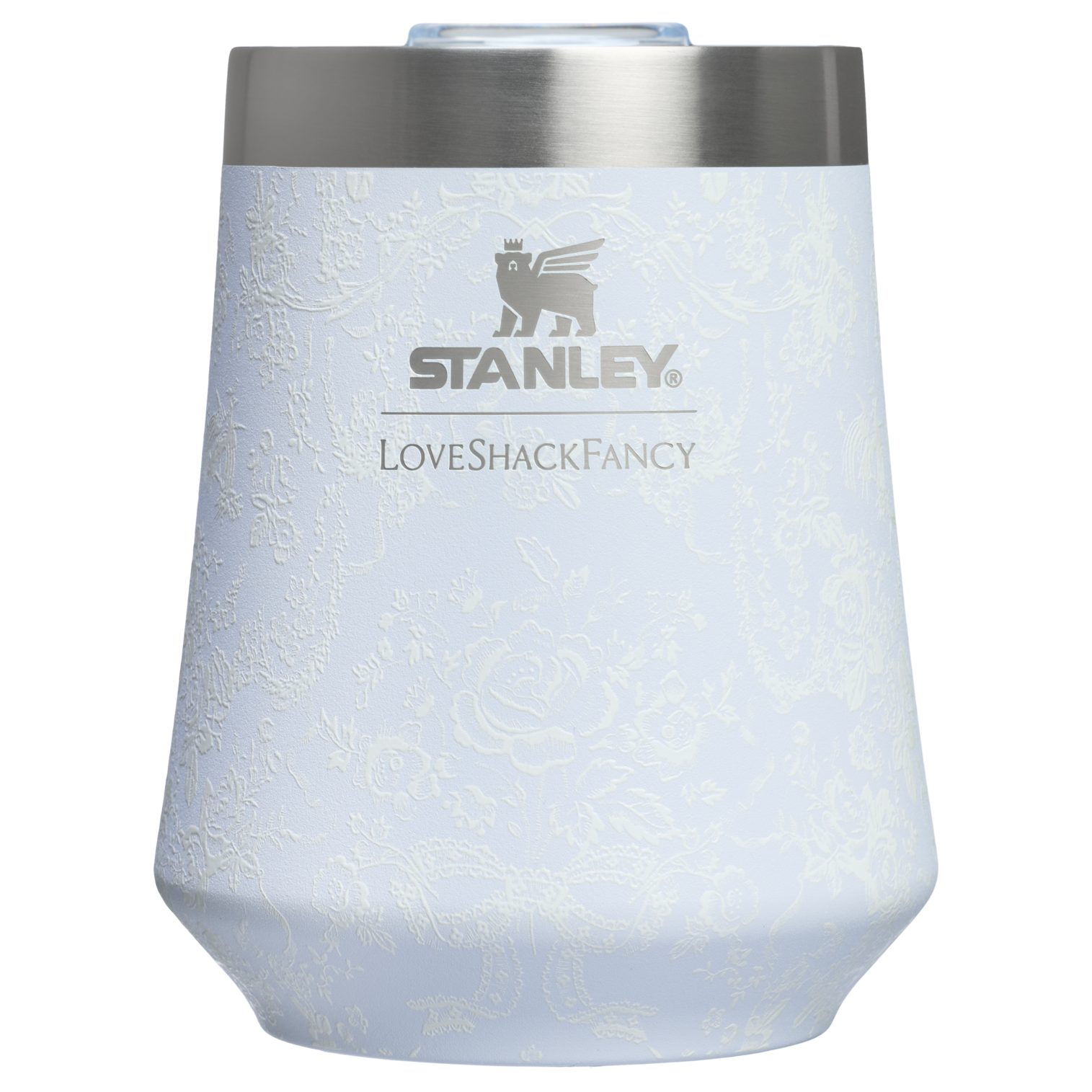 Flavor-Preserving Stanley 1913 x LoveShackFancy Holiday Reserve Wine Tumbler D367F - Reserve Collection Stainless Steel Whiskey Cup - Baby Bow Pink Peppermint