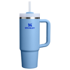 Splash-Resistant FlowState The Quencher H2.0 Flowstate Tumbler D051L - 40oz Large Capacity Car-Cup Friendly Quencher - Blue Sky