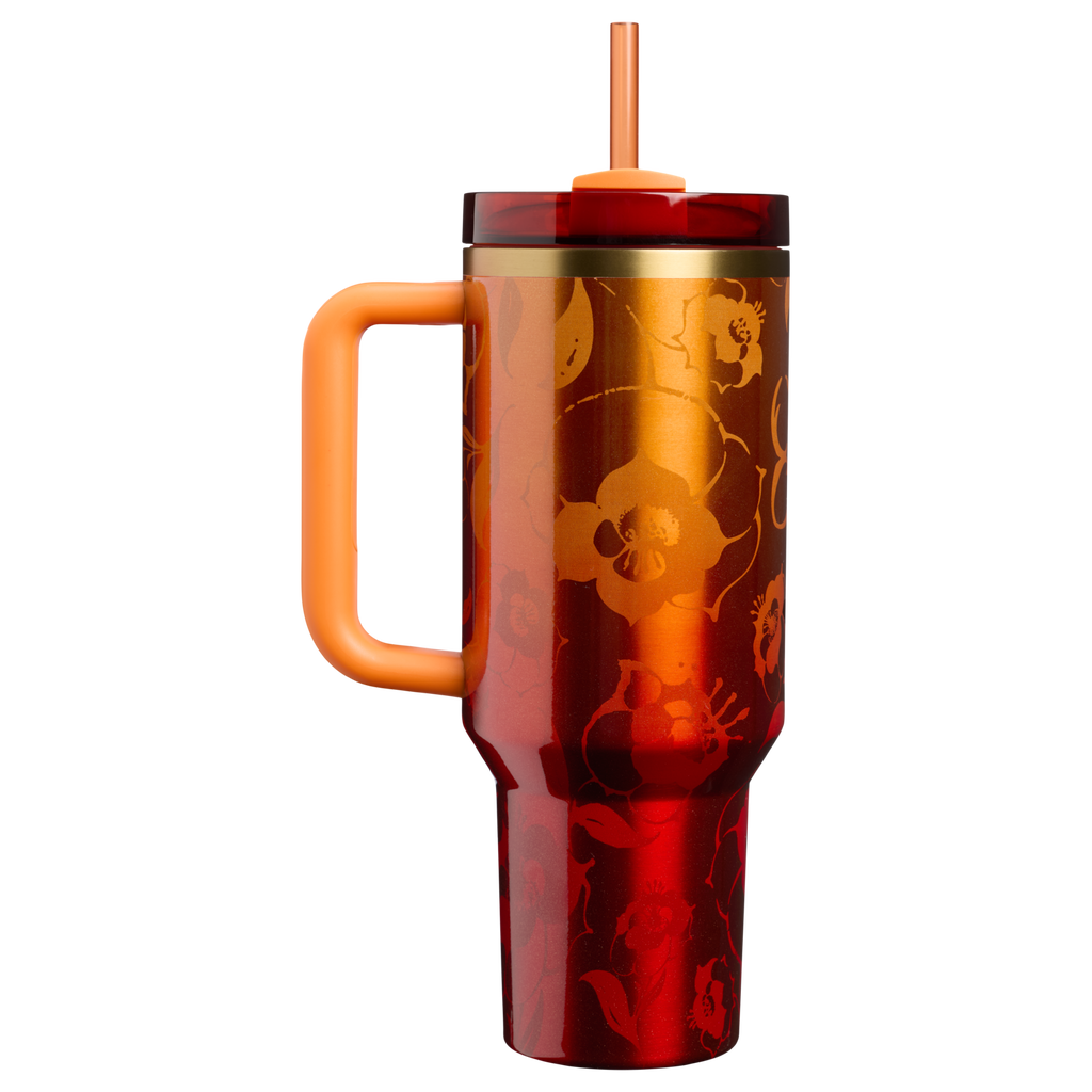 Large Capacity The Stanley 1913 x Karol G Quencher H2.0 Flowstate Tumbler D275T - Premium Stainless Steel Straw Cup for All-Day Hydration Detail