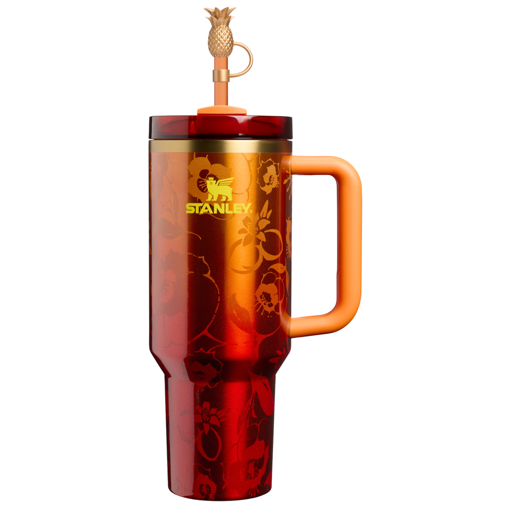 Large Capacity The Stanley 1913 x Karol G Quencher H2.0 Flowstate Tumbler D275T - Premium Stainless Steel Straw Cup for All-Day Hydration - 40oz | KAROL G FLOR