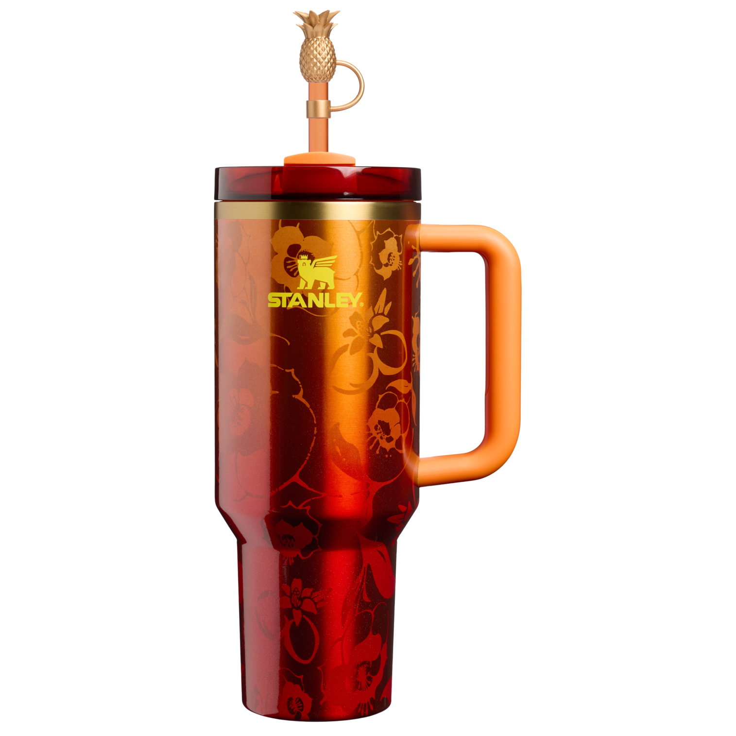 Large Capacity The Stanley 1913 x Karol G Quencher H2.0 Flowstate Tumbler D275T - Premium Stainless Steel Straw Cup for All-Day Hydration - 40oz | KAROL G FLOR