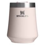 Elegant Stemless The Reserve Wine Tumbler D125V - Shatterproof Flavor-Preserving Cocktail Tumbler with Lid - Rose Quartz Gloss