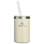 Portable Mini The Everyday Can Cooler Cup D353P - Heavy-Duty Ice-Retention Food & Beverage Carrier - Cream Picnic Stripe