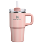 Insulated Travel The Quencher H2.0 Flowstate Tumbler D344H - Double-Wall Vacuum Insulated Travel Tumbler with Straw - Peach Rose Picnic Stripe