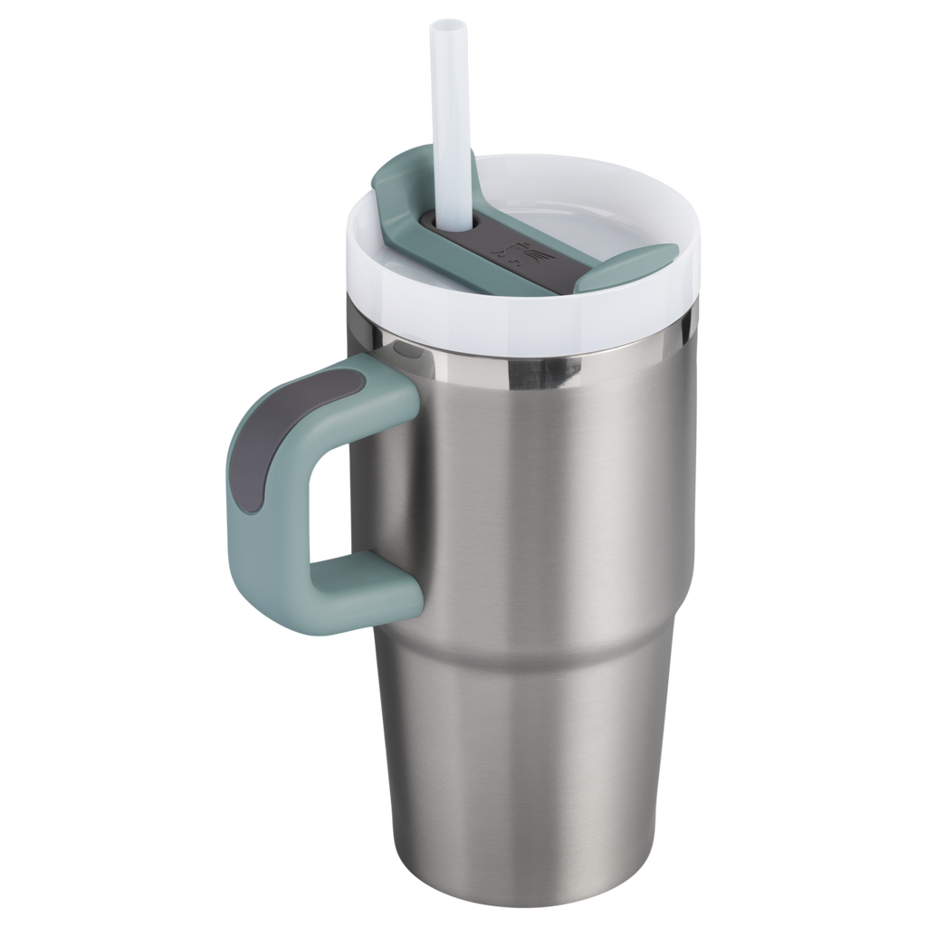 Splash-Resistant FlowState The Quencher H2.O Flowstate Tumbler D251V - FlowState 3-Position Lid Insulated Travel Mug Detail