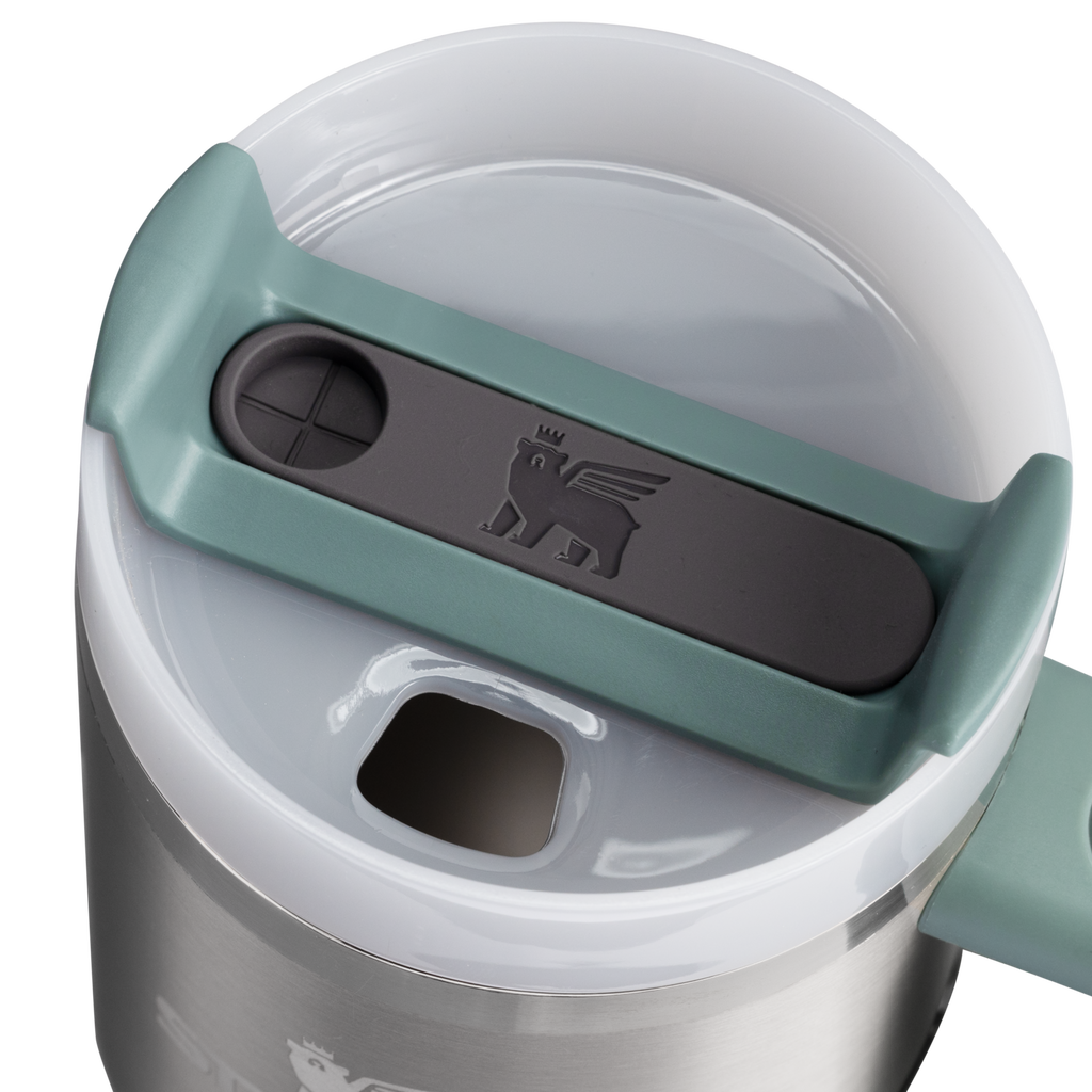 Splash-Resistant FlowState The Quencher H2.O Flowstate Tumbler D251V - FlowState 3-Position Lid Insulated Travel Mug Detail