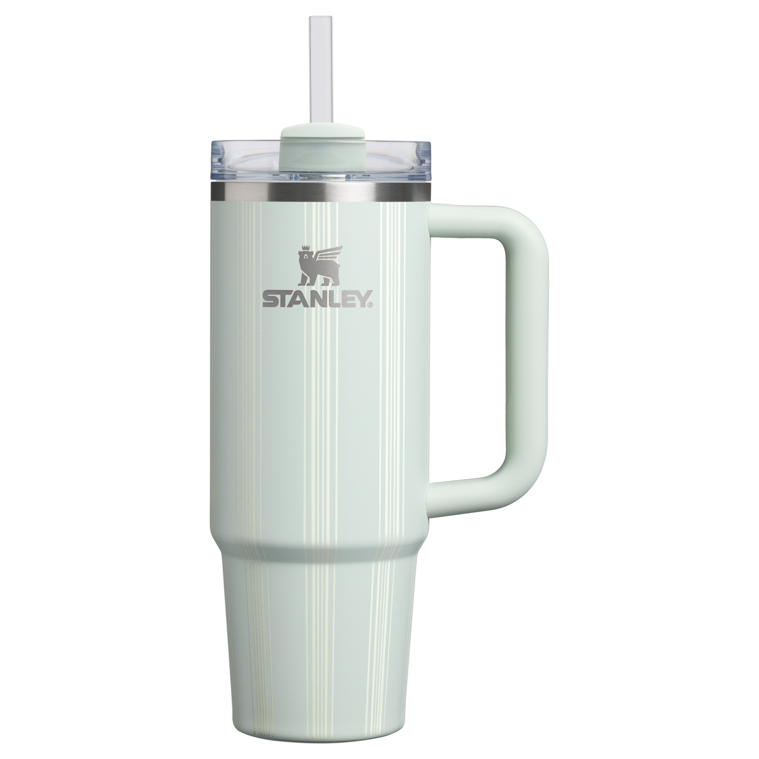 Large Capacity The Quencher H2.0 Flowstate Tumbler D343V - Double-Wall Vacuum Insulated Travel Tumbler with Straw - Mist Picnic Stripe
