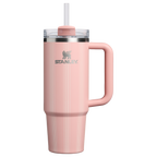 Large Capacity The Quencher H2.0 Flowstate Tumbler D343V - Double-Wall Vacuum Insulated Travel Tumbler with Straw - Peach Rose Picnic Stripe