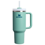 Splash-Resistant FlowState The Quencher H2.0 Flowstate Tumbler  | Stanley Create D332L - Double-Wall Vacuum Insulated Travel Tumbler with Straw - Spring Green