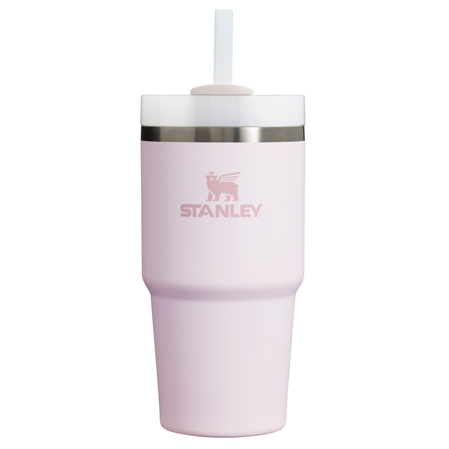 Splash-Resistant FlowState The Quencher H2.0 Flowstate Tumbler D030T - Premium Stainless Steel Straw Cup for All-Day Hydration - Rose Quartz 2.0