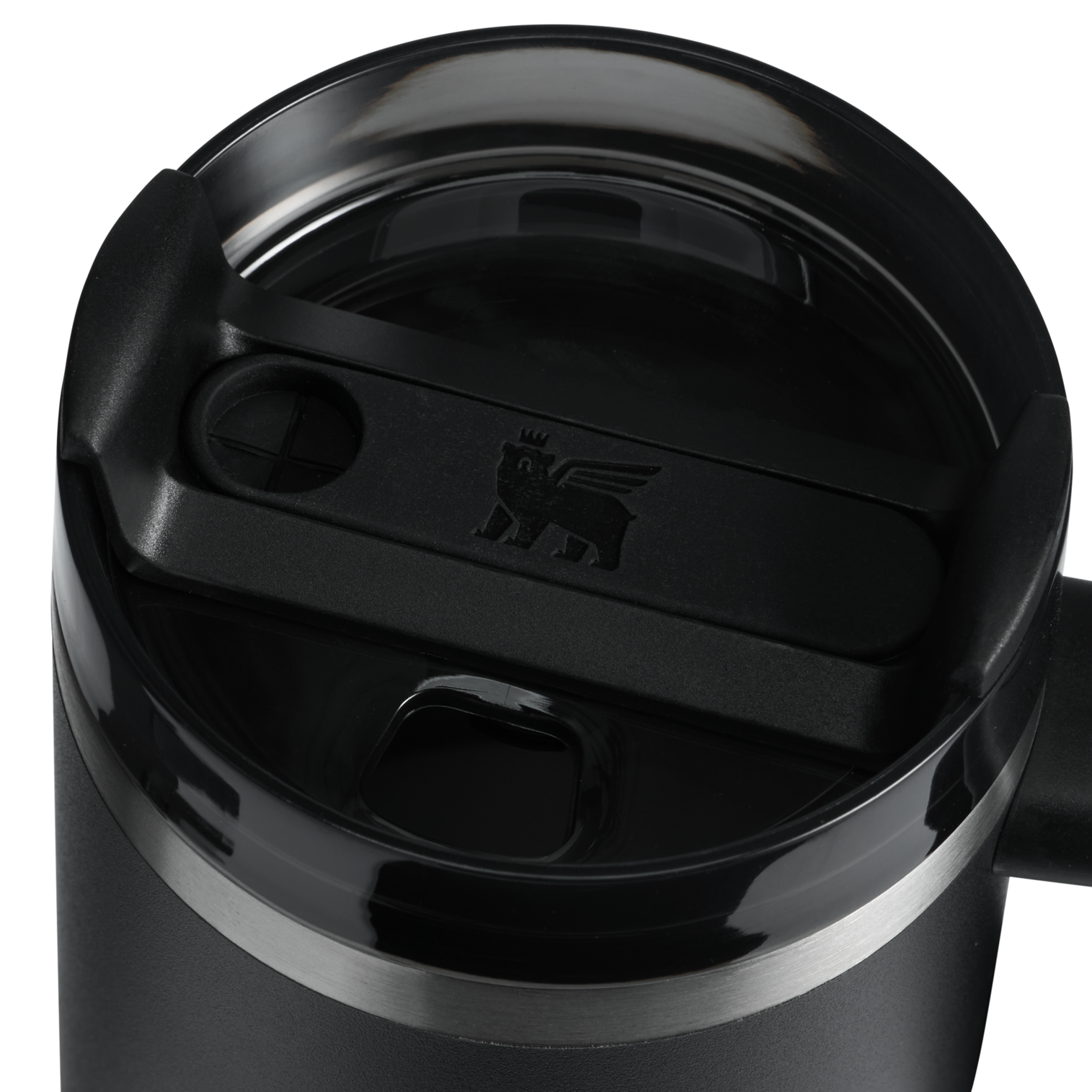 Splash-Resistant FlowState The Quencher H2.O Flowstate Tumbler D251V - FlowState 3-Position Lid Insulated Travel Mug Detail