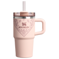 Insulated Travel The Quencher H2.O Flowstate Tumbler D124E - Double-Wall Vacuum Insulated Travel Tumbler with Straw - Conch Floral