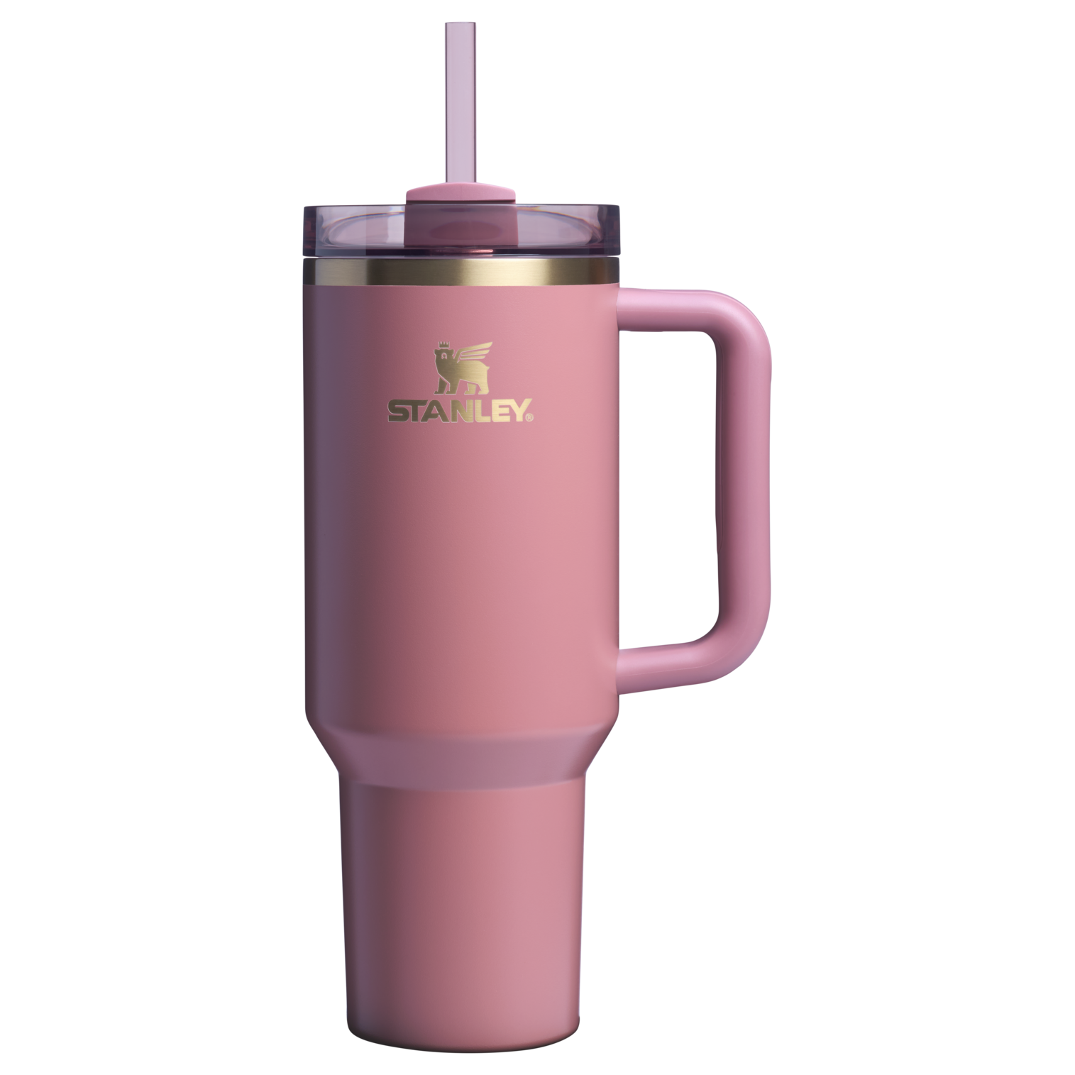 Splash-Resistant FlowState The Quencher H2.0 Flowstate Tumbler  | Stanley Create D332L - Double-Wall Vacuum Insulated Travel Tumbler with Straw Detail