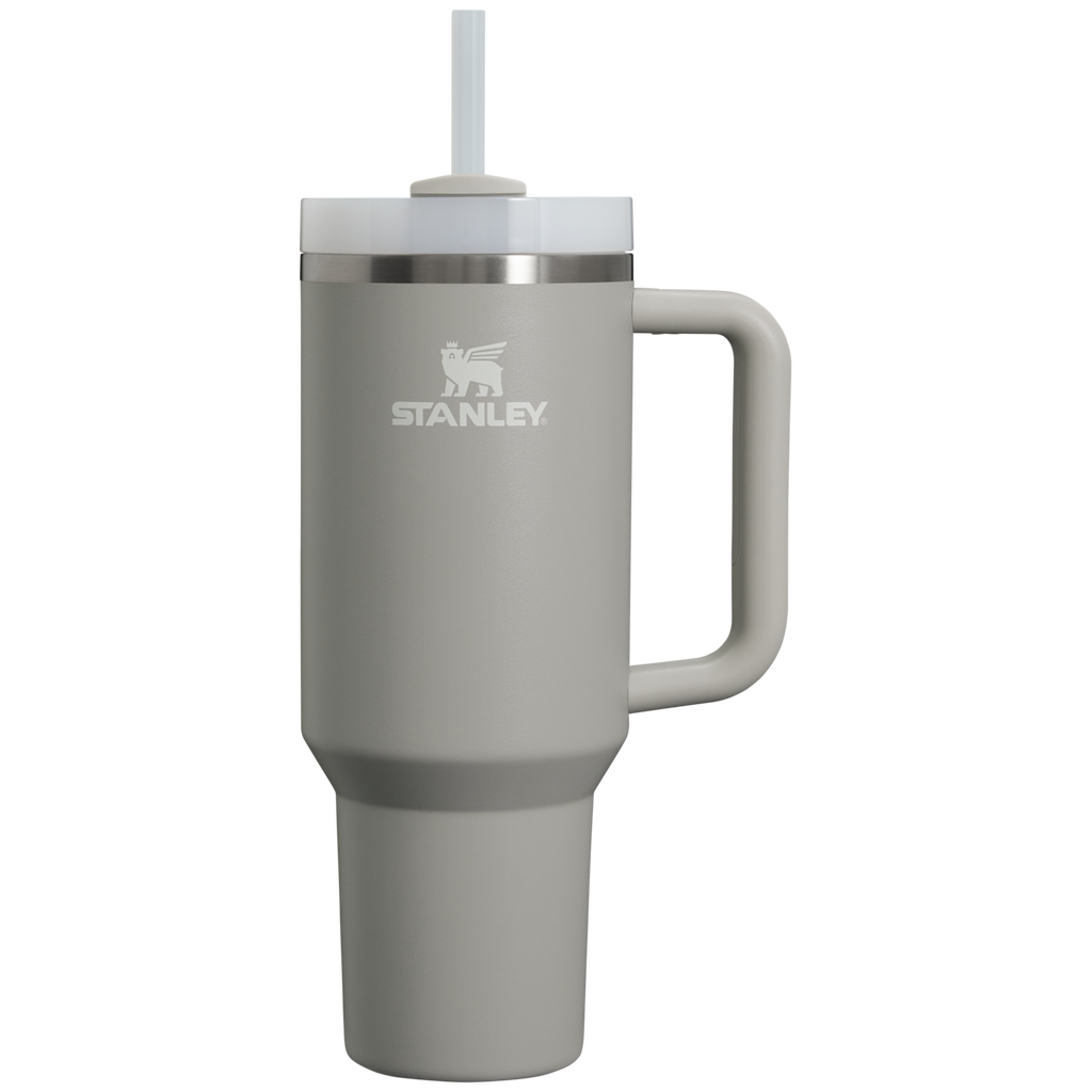 Insulated Travel The Quencher H2.0 Flowstate Tumbler D050X - Premium Stainless Steel Straw Cup for All-Day Hydration - Ash