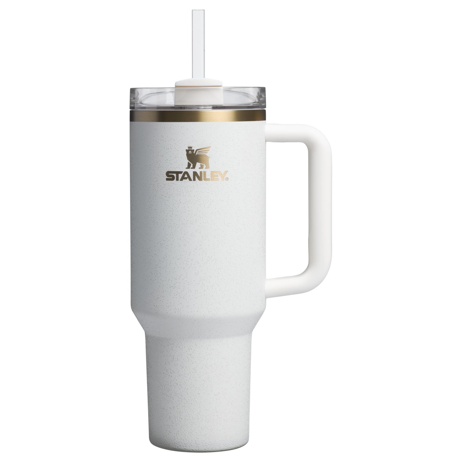 Insulated Travel The Quencher H2.0 Flowstate Tumbler D050X - Premium Stainless Steel Straw Cup for All-Day Hydration - Cream Moon
