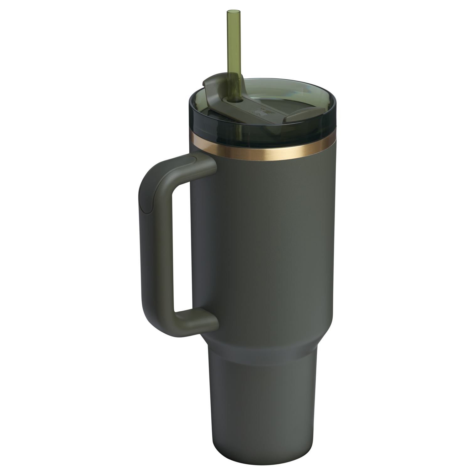 Splash-Resistant FlowState The Quencher H2.0 Flowstate Tumbler  | Stanley Create D332L - Double-Wall Vacuum Insulated Travel Tumbler with Straw Detail