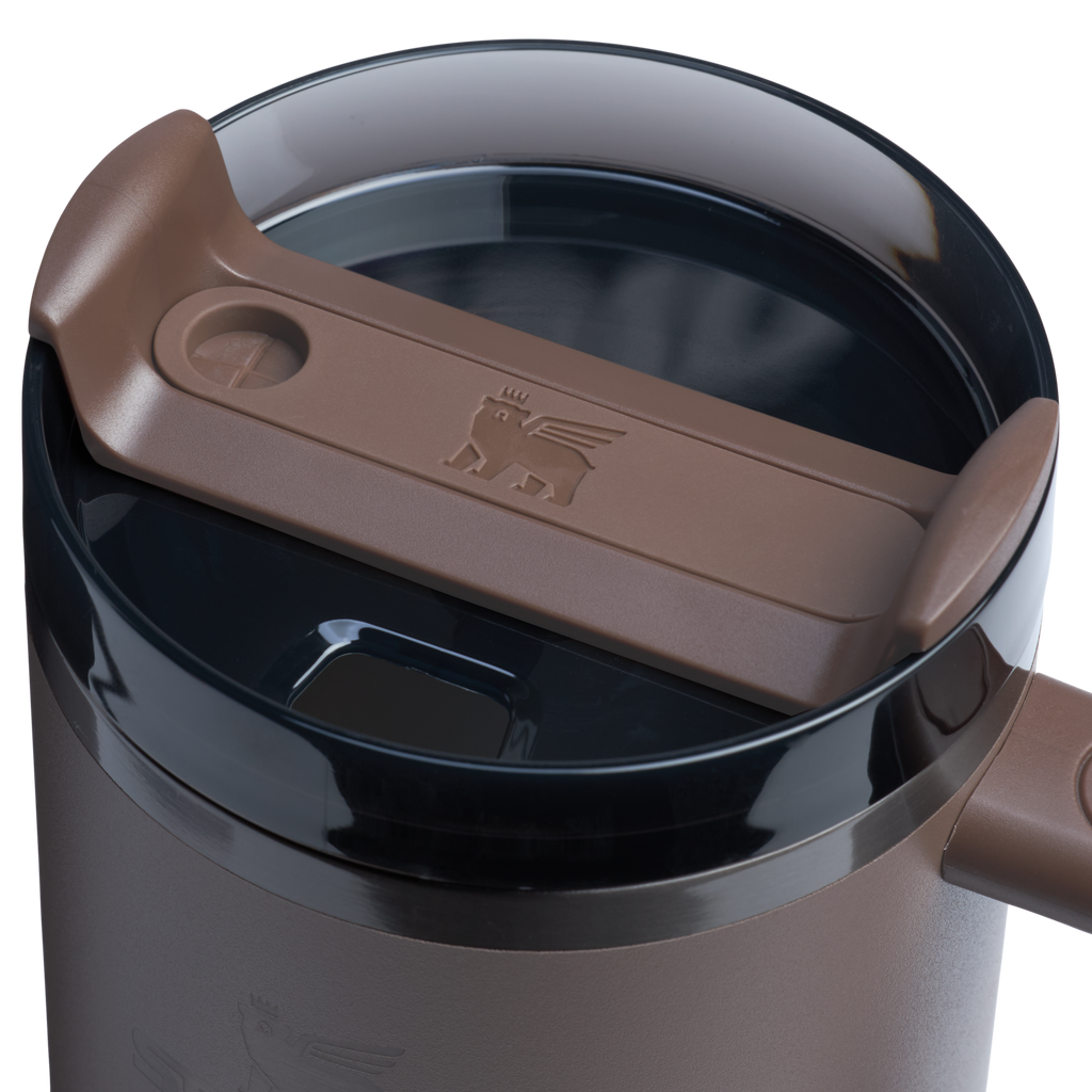 Splash-Resistant FlowState The Quencher H2.0 Flowstate Tumbler  | Stanley Create D332L - Double-Wall Vacuum Insulated Travel Tumbler with Straw Detail