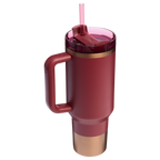 Splash-Resistant FlowState The Quencher H2.0 Flowstate Tumbler  | Stanley Create D332L - Double-Wall Vacuum Insulated Travel Tumbler with Straw Detail