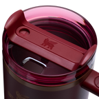 Splash-Resistant FlowState The Quencher H2.0 Flowstate Tumbler  | Stanley Create D332L - Double-Wall Vacuum Insulated Travel Tumbler with Straw Detail