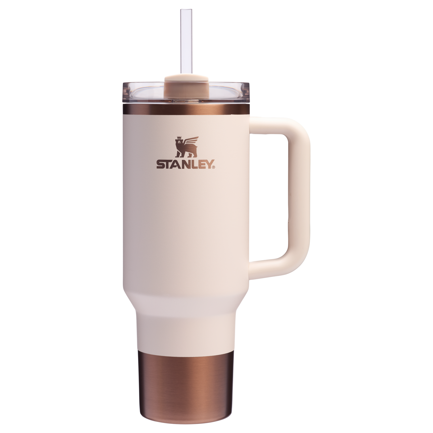 Splash-Resistant FlowState The Quencher H2.0 Flowstate Tumbler  | Stanley Create D332L - Double-Wall Vacuum Insulated Travel Tumbler with Straw Detail