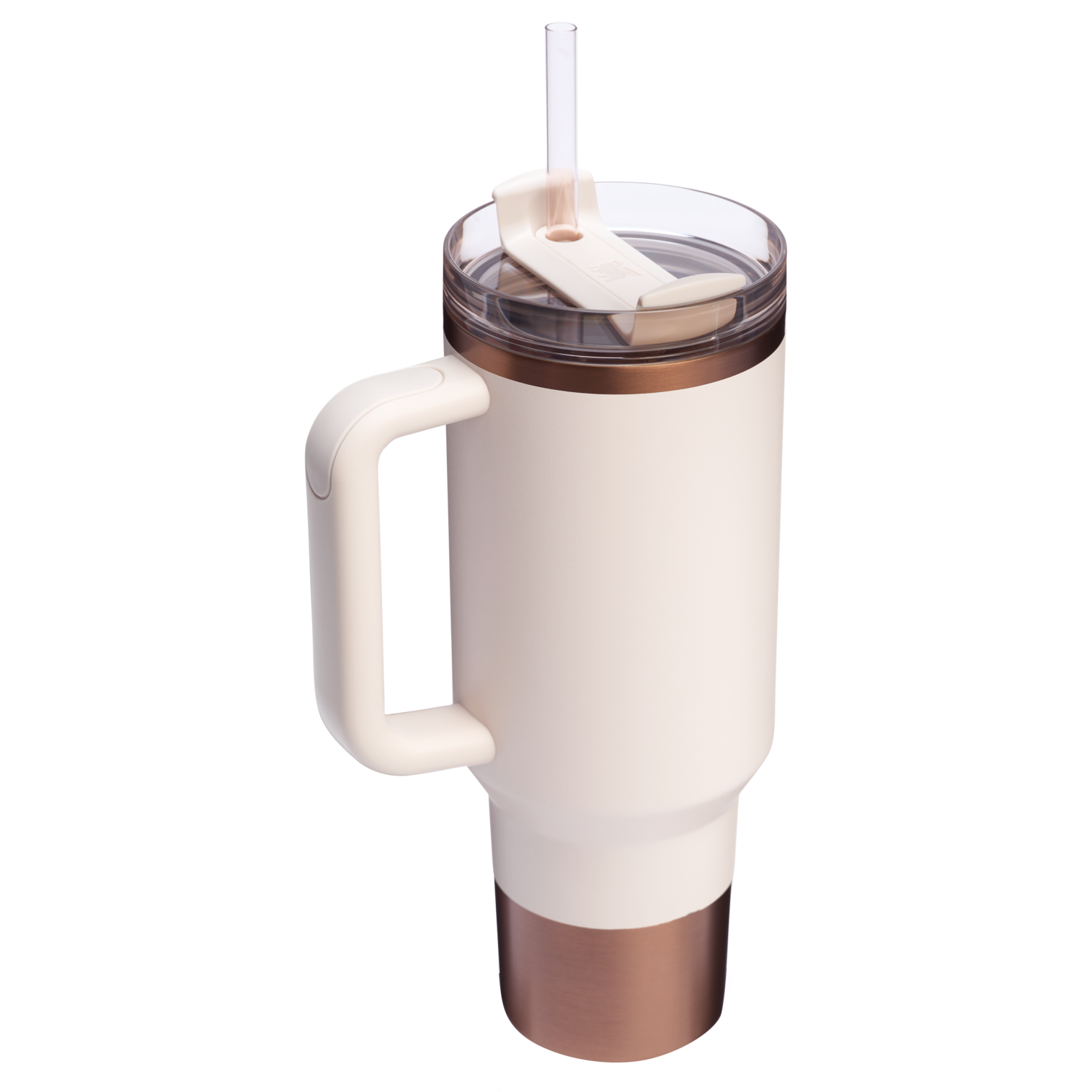 Splash-Resistant FlowState The Quencher H2.0 Flowstate Tumbler  | Stanley Create D332L - Double-Wall Vacuum Insulated Travel Tumbler with Straw Detail