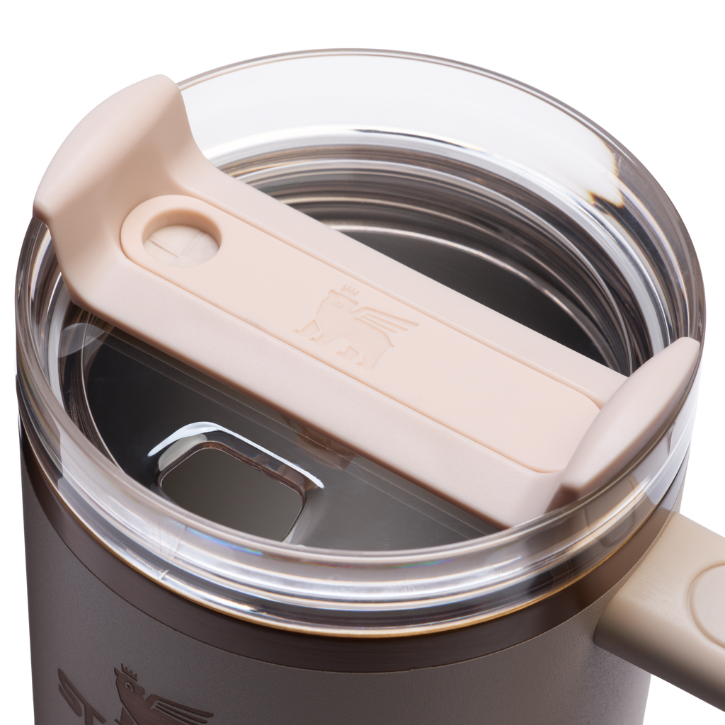 Splash-Resistant FlowState The Quencher H2.0 Flowstate Tumbler  | Stanley Create D332L - Double-Wall Vacuum Insulated Travel Tumbler with Straw Detail