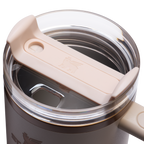 Splash-Resistant FlowState The Quencher H2.0 Flowstate Tumbler  | Stanley Create D332L - Double-Wall Vacuum Insulated Travel Tumbler with Straw Detail