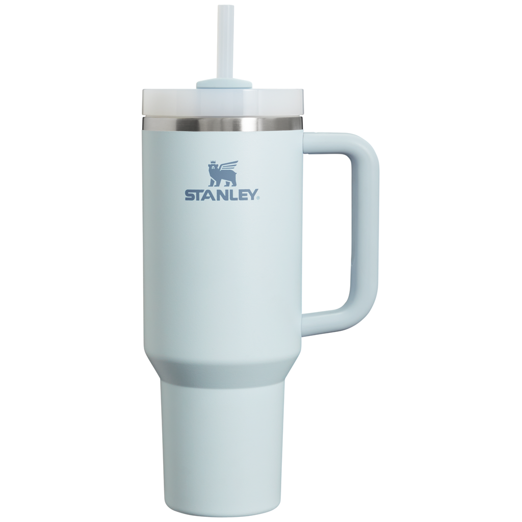 Splash-Resistant FlowState The Quencher H2.0 Flowstate Tumbler  | Stanley Create D332L - Double-Wall Vacuum Insulated Travel Tumbler with Straw Detail