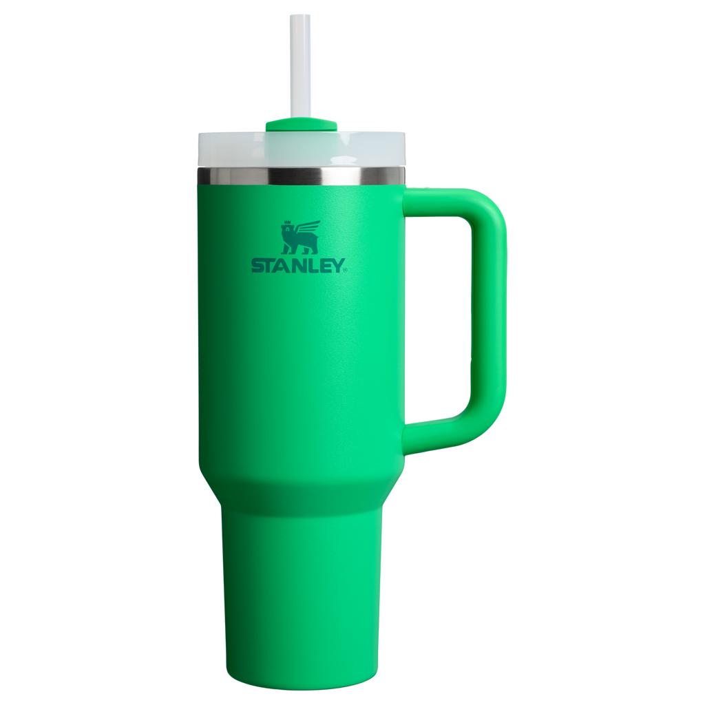 Splash-Resistant FlowState The Quencher H2.0 Flowstate Tumbler  | Stanley Create D332L - Double-Wall Vacuum Insulated Travel Tumbler with Straw Detail