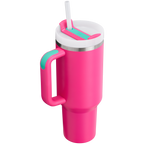 Splash-Resistant FlowState The Quencher H2.0 Flowstate Tumbler  | Stanley Create D332L - Double-Wall Vacuum Insulated Travel Tumbler with Straw Detail