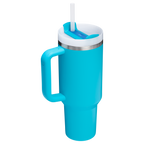 Splash-Resistant FlowState The Quencher H2.0 Flowstate Tumbler  | Stanley Create D332L - Double-Wall Vacuum Insulated Travel Tumbler with Straw Detail