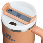 Splash-Resistant FlowState The Quencher H2.0 Flowstate Tumbler  | Stanley Create D332L - Double-Wall Vacuum Insulated Travel Tumbler with Straw Detail