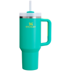 Splash-Resistant FlowState The Quencher H2.0 Flowstate Tumbler  | Stanley Create D332L - Double-Wall Vacuum Insulated Travel Tumbler with Straw Detail