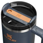 Splash-Resistant FlowState The Quencher H2.0 Flowstate Tumbler  | Stanley Create D332L - Double-Wall Vacuum Insulated Travel Tumbler with Straw Detail