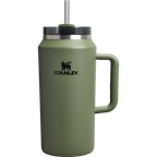 Large Capacity The Quencher H2.0 Flowstate Tumbler D033Q - Double-Wall Vacuum Insulated Travel Tumbler with Straw - Dried Pine