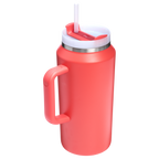 Splash-Resistant FlowState The Quencher H2.0 Flowstate Tumbler D365U - Double-Wall Vacuum Insulated Travel Tumbler with Straw Detail