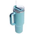 Splash-Resistant FlowState The Quencher H2.0 Flowstate Tumbler  | Stanley Create D332L - Double-Wall Vacuum Insulated Travel Tumbler with Straw Detail
